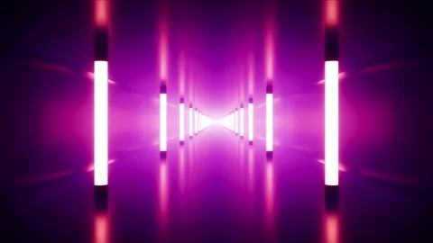 Purple Light Lamp Tunnel Loop Background 4K Stock Footage 171836198