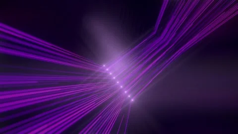Purple light rays on dark background. 3d rendering loop animation 4K Stock Footage 250518808