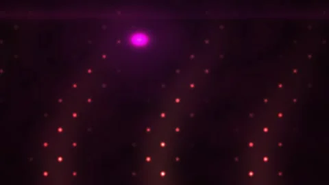 Purple light shining on a dark background with red lights. Stock Footage 337491741