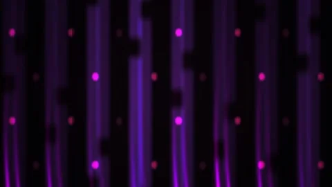 Purple light trails on dark background with pink dots. Stock Footage 336707534