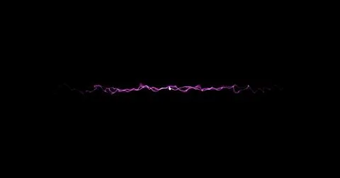 Purple light trails exploding against black background Stock Illustration