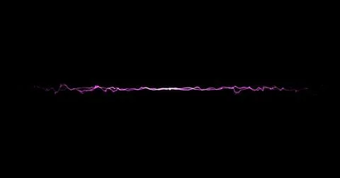 Purple light trails exploding against black background Stock Illustration