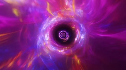 Purple Light Tunnel VJ Loop Stock Footage 329998525