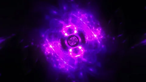 Purple Light Tunnel VJ Loop Stock Footage 330004803
