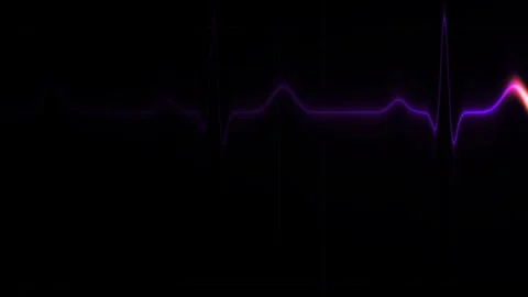 Purple light wave on black background. Stock Footage 334892811