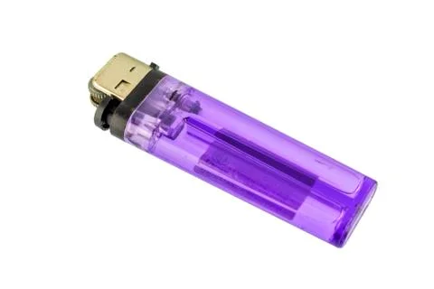 Purple lighter Foto stock