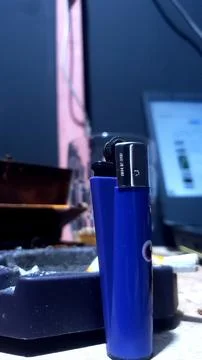 Purple lighter Fotos Stock