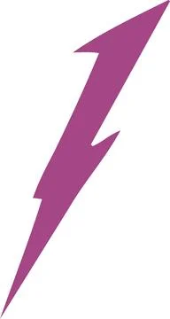 Purple Lightning Bolt Icon Stock Illustration