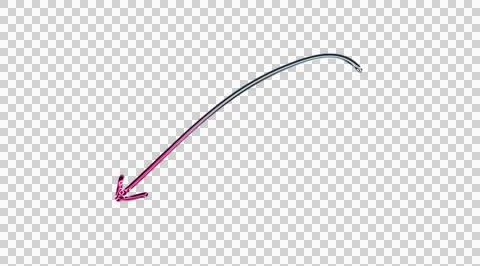 Purple lightning bolt striking black paper with white lines and pink signature Stock Illustration