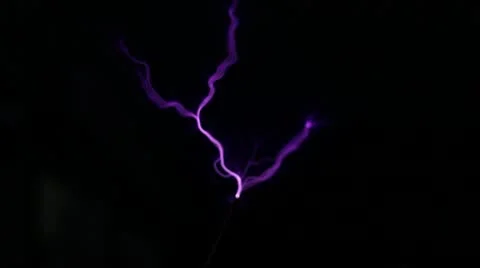 Purple Lightning Video stock 10718161