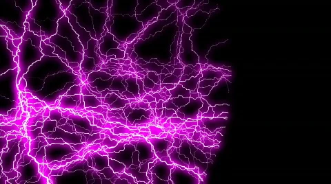 Purple Lightning Sphere Stock Footage 64330
