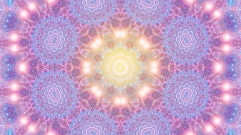 Purple lights mandala magic esoteric HD footage Stock Footage 122041387