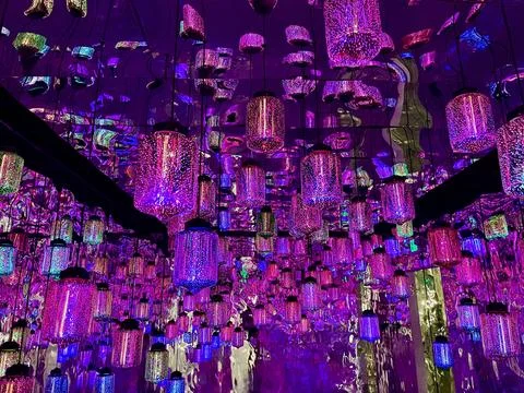 Purple Lights Stock Photos