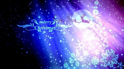 Purple Lights  winter snowing background Video stock 80998275