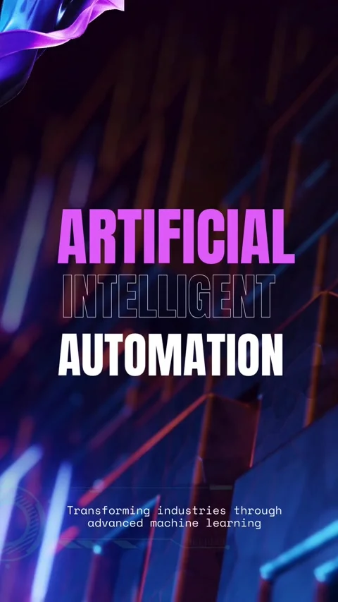 Purple Lilac Bold Tech Style Artificial Intelligent Mobile Video Stock Footage 317930630