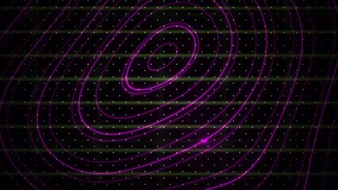 Purple Lines on Green Grid Abstract Motion Background for Technology Visual.. Stock Footage 343755851