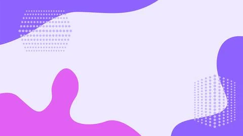 Purple liquid background with halftone element Stock Illustration