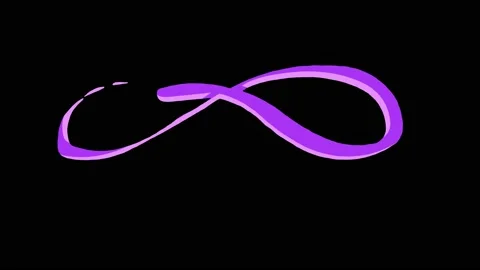 Purple Liquid Drawn Shape Element Video stock 145382242