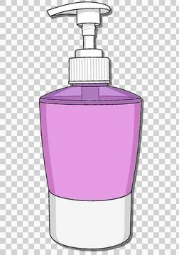 Purple liquid soap bottle Stock-Illustration