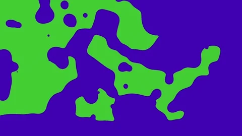 Purple liquid splash effect on vibrant green screen background Stock Footage 314615291