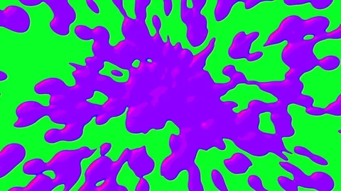 Purple liquid splashes onto green screen. Post production effect. Stock Footage 277203762