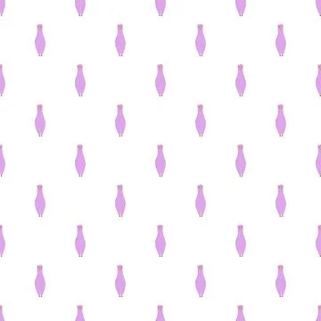 Purple llama cartoon seamless pattern illustration Stock Illustration