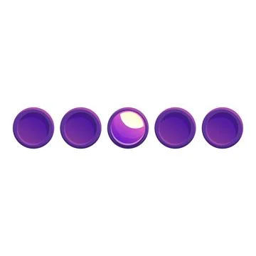 Purple loading bar with glowing element showing progress Ilustración de archivo