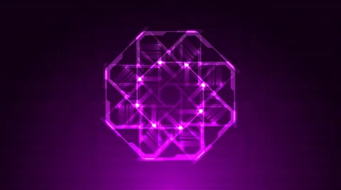Purple Looping Technical Abstract Array Stock Footage 41115797