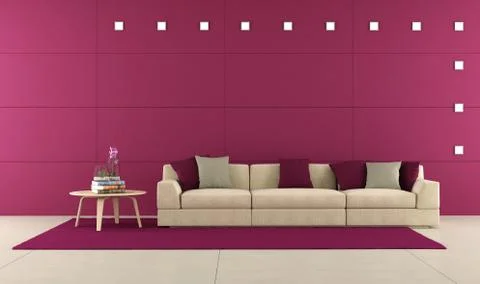 Purple lounge Stock Illustration