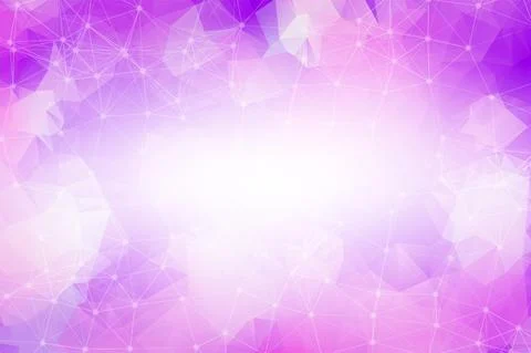 Purple low poly background. Polygonal design pattern. Bright mosaic modern ge Stock Illustration