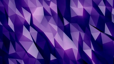 Purple low-poly geometric surface with faceted triangular shapes Stock Footage 335962327