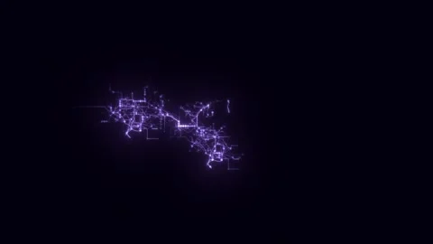 Purple luminous abstract. techno digital background Stock Footage 314378745