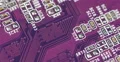 Purple Magenta Circuit Board Closeup Computer Motherboard Internet Networking 4k or 4k+ Resolution