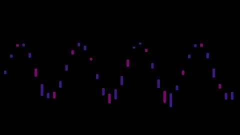 Purple Magenta Digital Waveform Animation Background Stock Footage 336377452