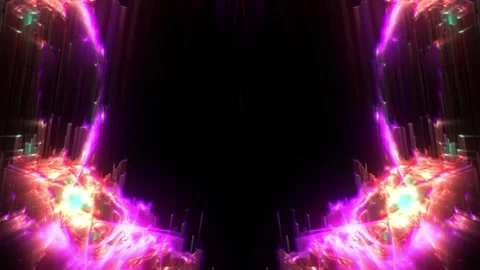 Purple Magenta Light Structure Loop Stock Footage 326732236