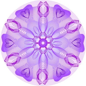 Purple mandala Stock Illustration