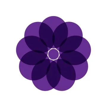 PURPLE MANDALA Stock Illustration