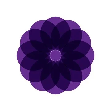 PURPLE MANDALA Stock Illustration
