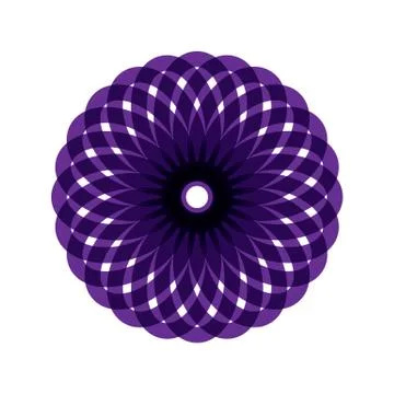 PURPLE MANDALA Stock Illustration