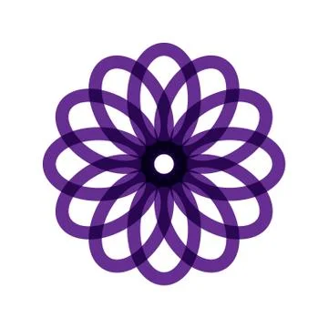 PURPLE MANDALA Stock Illustration