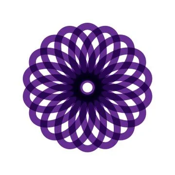 PURPLE MANDALA Illustrazione stock