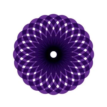 PURPLE MANDALA Stock Illustration