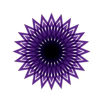 PURPLE MANDALA Stock Illustration