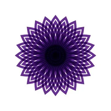 PURPLE MANDALA Stock Illustration