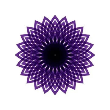 PURPLE MANDALA Stock Illustration