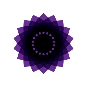 PURPLE MANDALA Stock Illustration