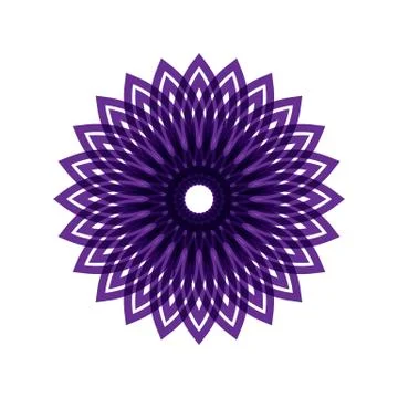 PURPLE MANDALA Stock Illustration