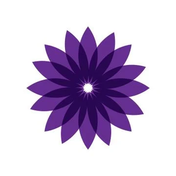 PURPLE MANDALA Stock Illustration