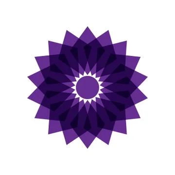 PURPLE MANDALA Stock Illustration