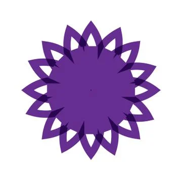 PURPLE MANDALA Illustrazione stock